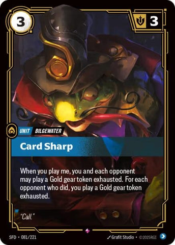 Image for Card Sharp (081/221) [Spiritforged] - Riftbound: League of Legends Trading Card Game