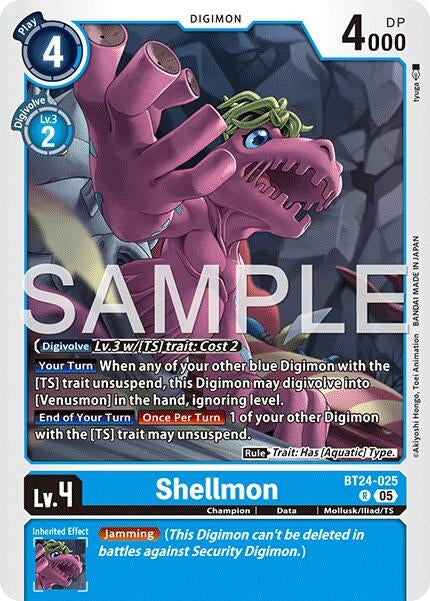 Image for Shellmon (BT24-025 R) [Time Stranger] - Digimon Card Game