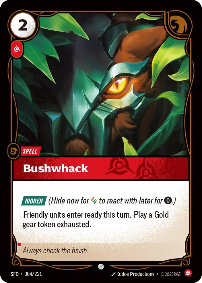 Image for Bushwack (004/221) [Spiritforged] - Riftbound: League of Legends Trading Card Game