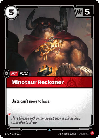 Image for Minotaur Reckoner (014/221) [Spiritforged] - Riftbound: League of Legends Trading Card Game