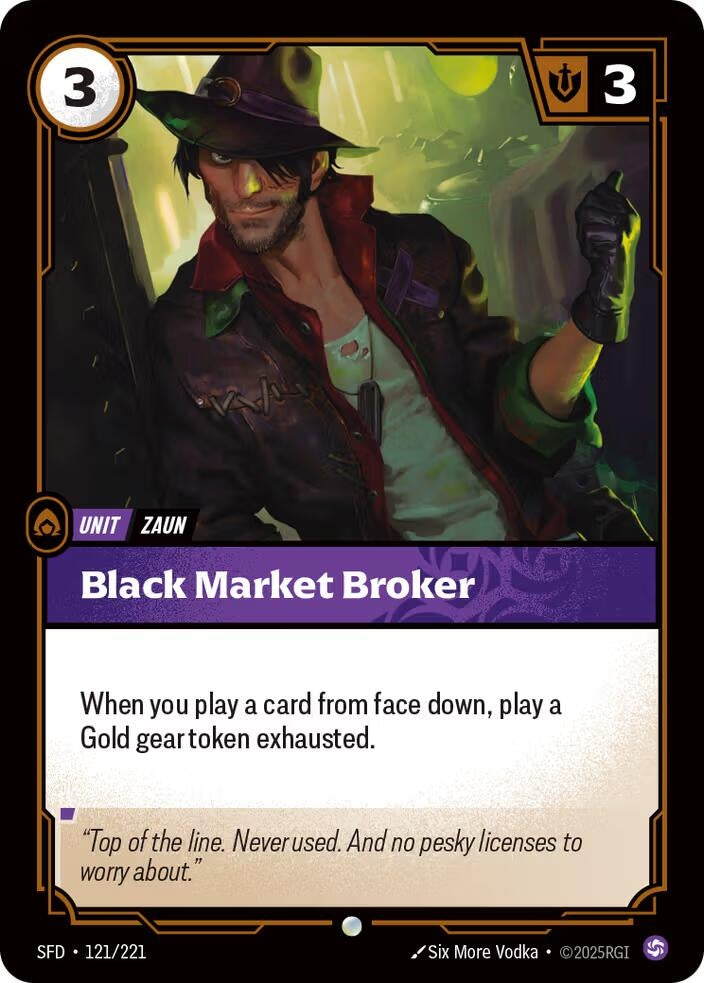 Image for Black Market Broker (121/221) [Spiritforged] - Riftbound: League of Legends Trading Card Game