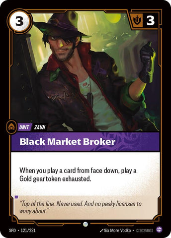 Image for Black Market Broker (121/221) [Spiritforged] - Riftbound: League of Legends Trading Card Game