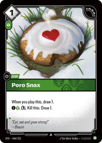 Image for Poro Snax (046/221) [Spiritforged] - Riftbound: League of Legends Trading Card Game