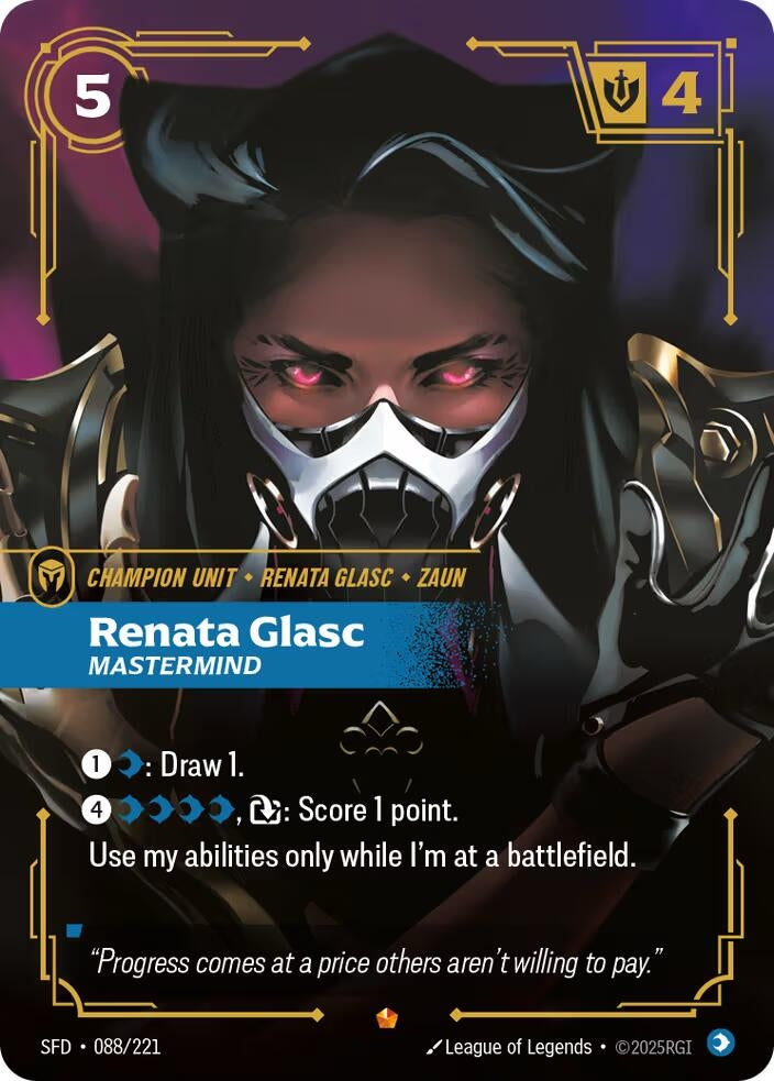Image for Renata Glasc - Mastermind (088/221) [Spiritforged] - Riftbound: League of Legends Trading Card Game