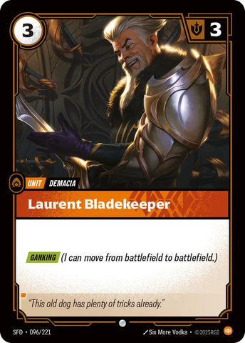Image for Laurent Bladekeeper (096/221) [Spiritforged] - Riftbound: League of Legends Trading Card Game