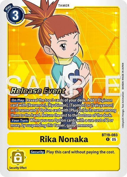 Image for Rika Nonaka (BT19-083) (Alternate Art) (BT19-083 R) [Starter Deck 22: Amethyst Mandala Advanced Deck Set Release Event Cards] - Digimon Card Game