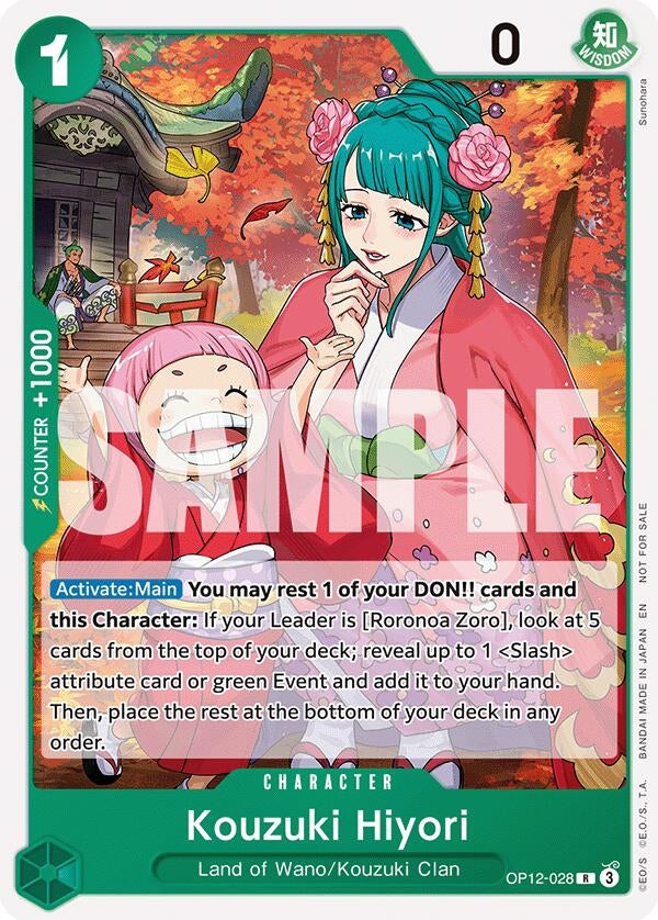 Image for Kouzuki Hiyori (Tournament Pack 2026 Vol. 1) (OP12-028) - One Piece Card Game