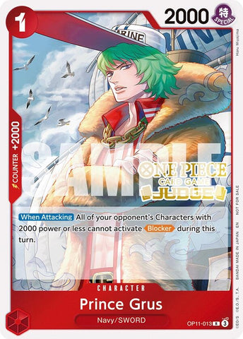 Image for Prince Grus (Judge Pack Vol. 7) (OP11-013) - One Piece Card Game