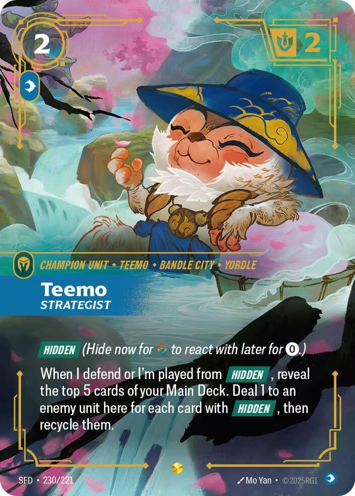 Image for Teemo - Strategist (Overnumbered) (230/221) [Spiritforged] - Riftbound: League of Legends Trading Card Game