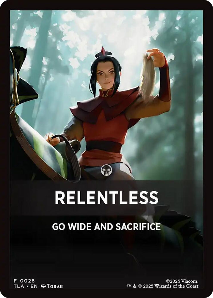 Image for Relentless Theme Card (26) [Avatar: The Last Airbender] - Magic: The Gathering