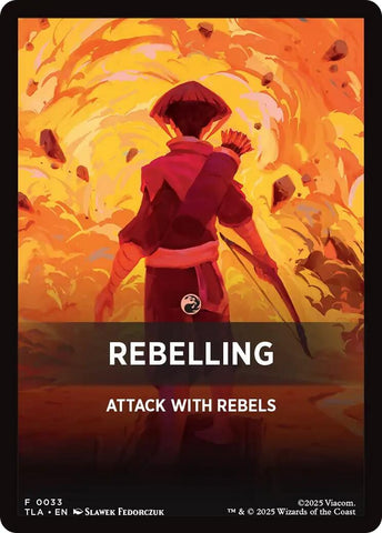 Image for Rebelling Theme Card (33) [Avatar: The Last Airbender] - Magic: The Gathering