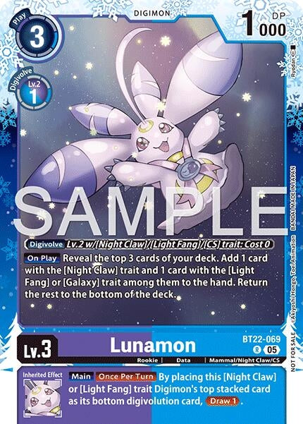 Image for Lunamon (Regulation Battle Vol. 4 Participant) (BT22-069 R) [Cyber Eden] - Digimon Card Game