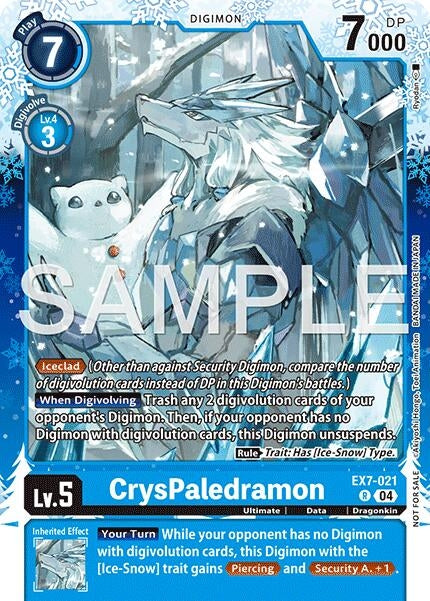 Image for CrysPaledramon (Regulation Battle Vol. 4 Winner) (EX7-021 R) [Digimon LIBERATOR] - Digimon Card Game
