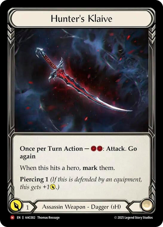 Image for Hunter's Klaive (AAC002) [Armory Deck: Arakni] - Flesh and Blood TCG