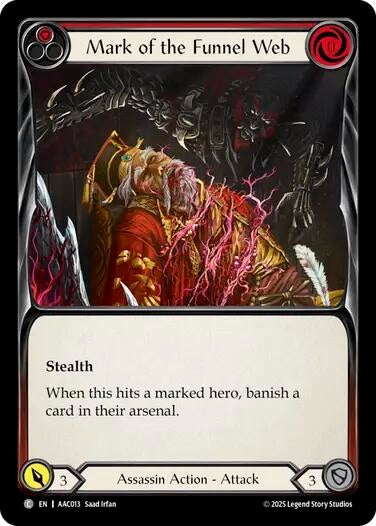 Image for Mark of the Funnel Web (Red) (AAC013) [Armory Deck: Arakni] - Flesh and Blood TCG