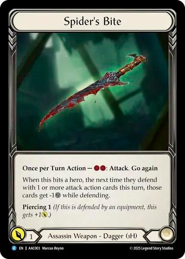 Image for Spider's Bite (AAC003) [Armory Deck: Arakni] - Flesh and Blood TCG
