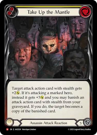 Image for Take Up the Mantle (AAC024) [Armory Deck: Arakni] - Flesh and Blood TCG
