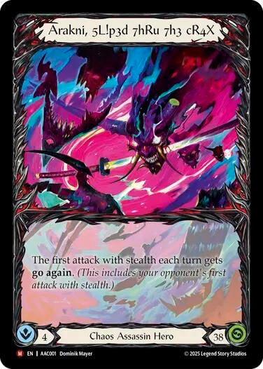 Image for Arakni, 5L!p3d 7hRu 7h3 cR4X (Extended Art) (AAC001) [Armory Deck: Arakni] - Flesh and Blood TCG