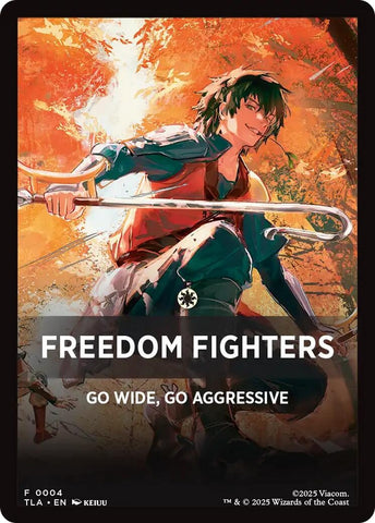 Image for Freedom Fighters Theme Card (4) [Avatar: The Last Airbender] - Magic: The Gathering