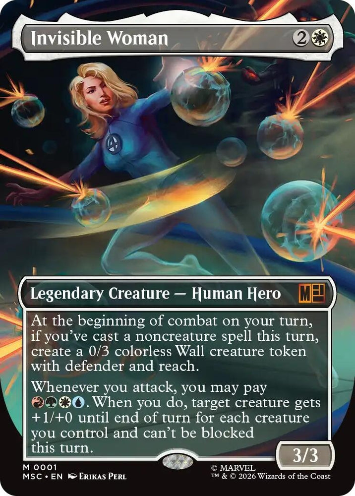 Image for Invisible Woman (Borderless) (1) [Commander: Marvel Super Heroes] (MSC) - Magic: The Gathering