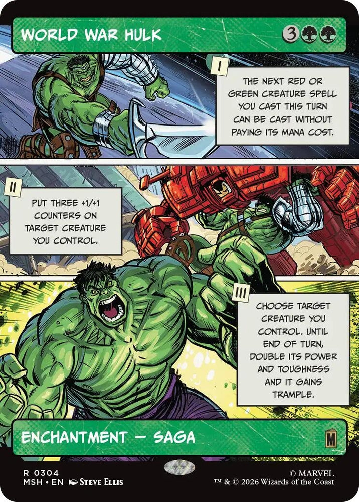 Image for World War Hulk (Borderless) (304) [Marvel Super Heroes] (MSH) - Magic: The Gathering