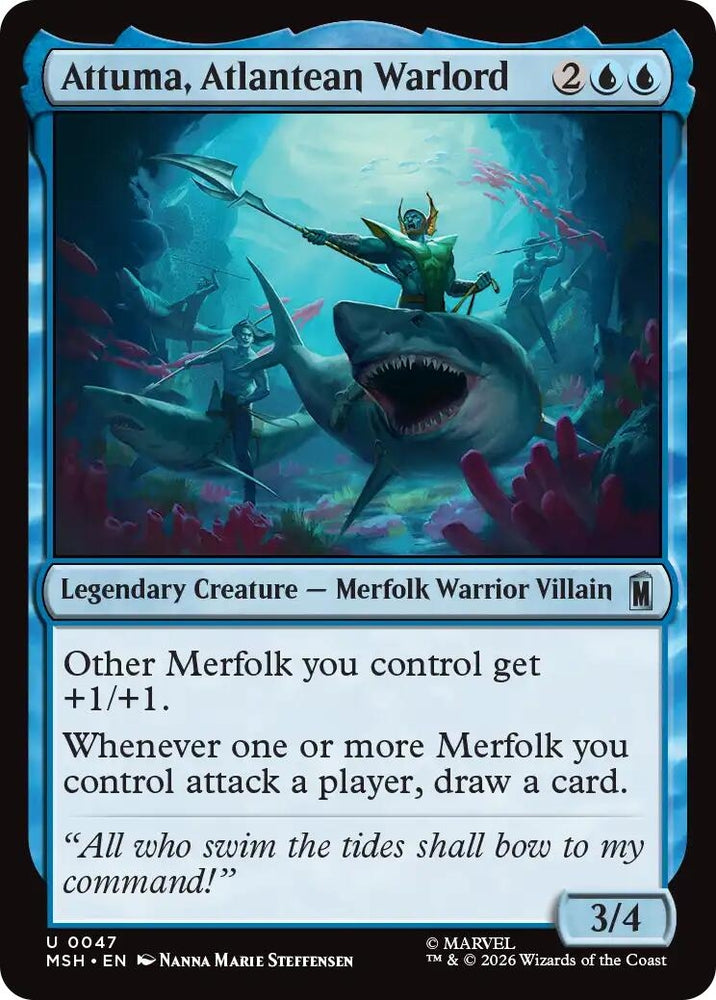 Image for Attuma, Atlantean Warlord (47) [Marvel Super Heroes] (MSH) - Magic: The Gathering