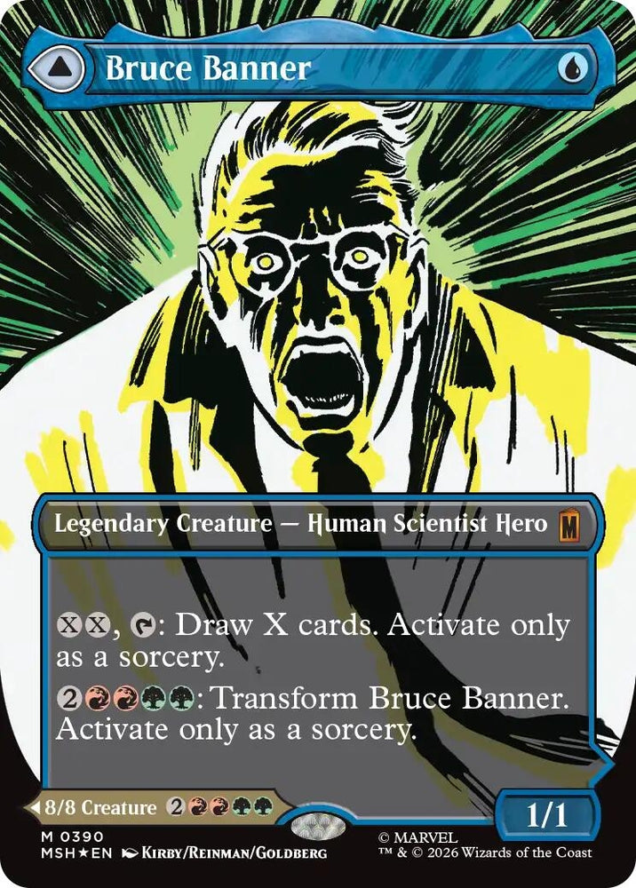 Image for Bruce Banner (Borderless) (0390) (390) [Marvel Super Heroes] (MSH) - Magic: The Gathering