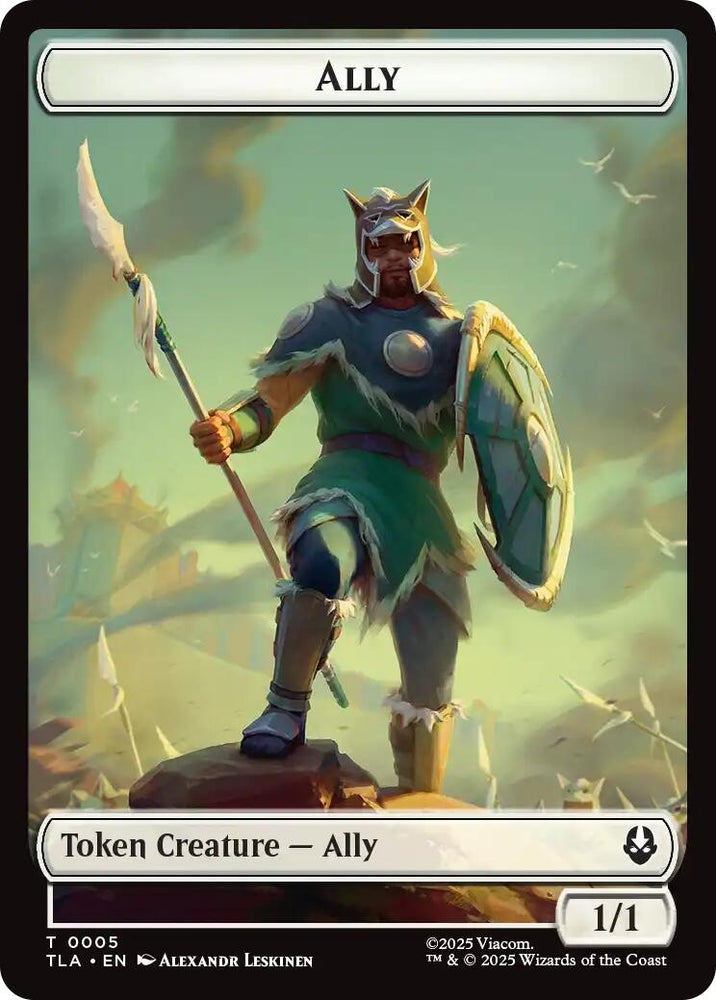 Image for Ally (0005) // Clue (0018) Double-Sided Token (5 // 18) [Avatar: The Last Airbender] - Magic: The Gathering