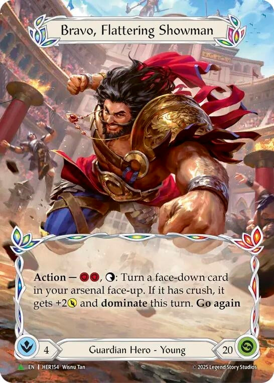 Image for Bravo, Flattering Showman - HER154 (HER154) [Flesh and Blood: Promo Cards] - Flesh and Blood TCG
