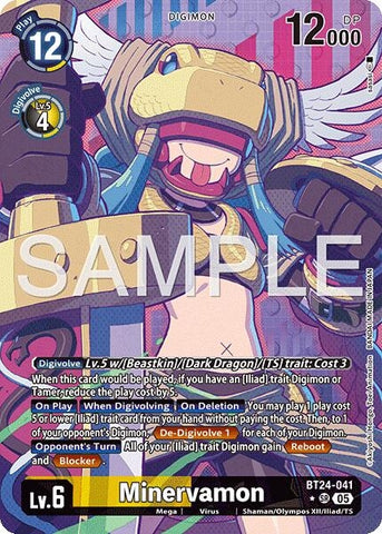 Minervamon (Alternate Art) (BT24-041 SR) [Time Stranger]