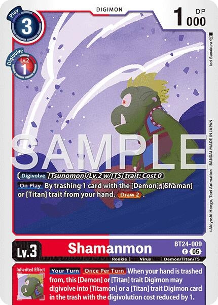 Image for Shamanmon (BT24-009 C) [Time Stranger] - Digimon Card Game