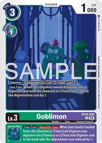 Image for Goblimon (BT24-042 C) [Time Stranger] - Digimon Card Game