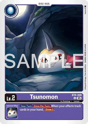 Image for Tsunomon (Reprint) (BT6-006 U) [Advanced Booster Digimon Generation] - Digimon Card Game