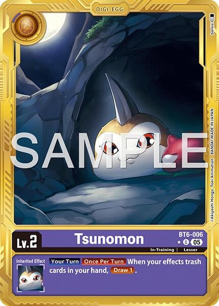 Image for Tsunomon (Gold Border) (BT6-006 U) [Advanced Booster Digimon Generation] - Digimon Card Game