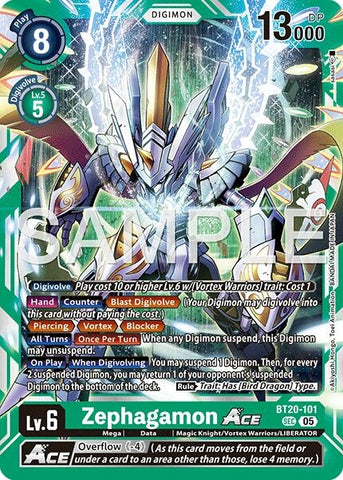 Image for Zephagamon ACE (Reprint) (BT20-101 SEC) [Advanced Booster Digimon Generation] - Digimon Card Game