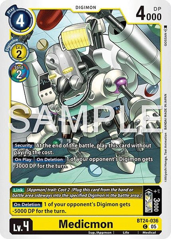 Image for Medicmon (BT24-036 C) [Time Stranger] - Digimon Card Game