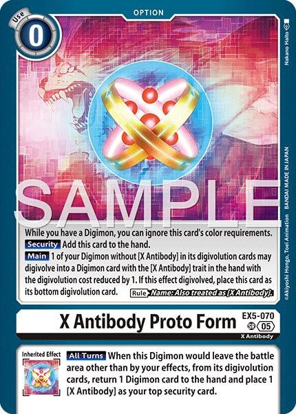 Image for X Antibody Proto Form (Reprint) (EX5-070 SR) [Advanced Booster Digimon Generation] - Digimon Card Game