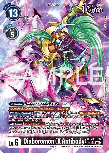 Diaboromon (X Antibody) (Alternate Art) (BT24-065 SR) [Time Stranger]