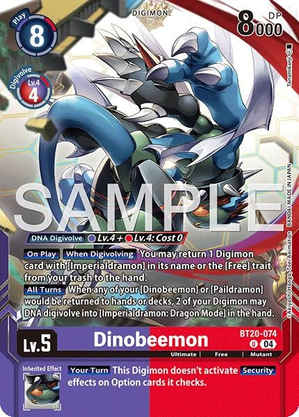Image for Dinobeemon (Digimon Card Game Playmat & Card Set) (BT20-074 U) [Release Special Booster 2.5] - Digimon Card Game