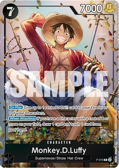 Image for Monkey.D.Luffy (Tin Pack Set Vol. 2) (P-075) [One Piece Promotion Cards] - One Piece Card Game
