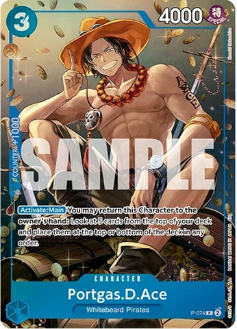 Image for Portgas.D.Ace (Tin Pack Set Vol. 2) (P-074) [One Piece Promotion Cards] - One Piece Card Game
