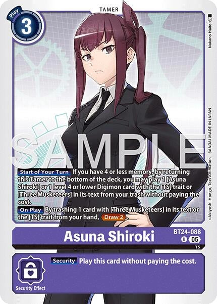 Asuna Shiroki (Alternate Art) (BT24-088 UC) [Time Stranger]