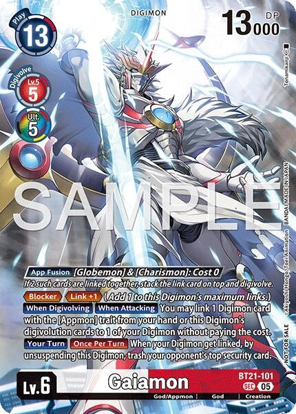 Image for Gaiamon (2026 Dash Pack Campaign) (Alternate Art - Japanese) (BT21-101 SEC) [World Convergence] - Digimon Card Game