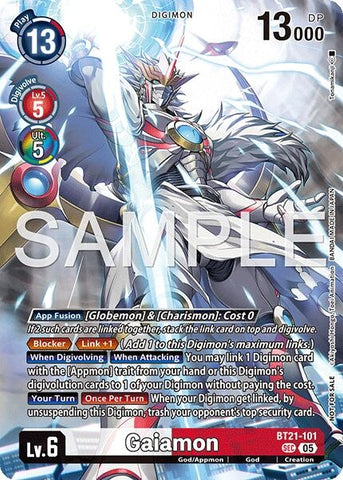 Image for Gaiamon (2026 Dash Pack Campaign) (Alternate Art - Japanese) (BT21-101 SEC) [World Convergence] - Digimon Card Game