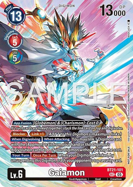 Image for Gaiamon (2026 Dash Pack Campaign) (Alternate Art - Chinese) (BT21-101 SEC) [World Convergence] - Digimon Card Game