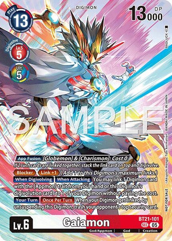 Image for Gaiamon (2026 Dash Pack Campaign) (Alternate Art - Chinese) (BT21-101 SEC) [World Convergence] - Digimon Card Game