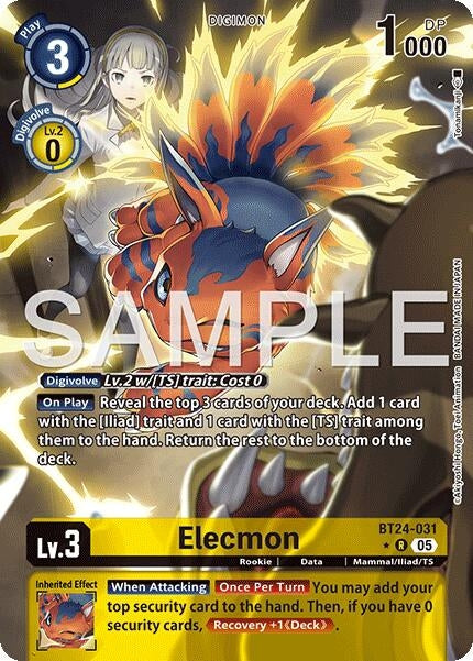 Elecmon (Alternate Art) (BT24-031 R) [Time Stranger]
