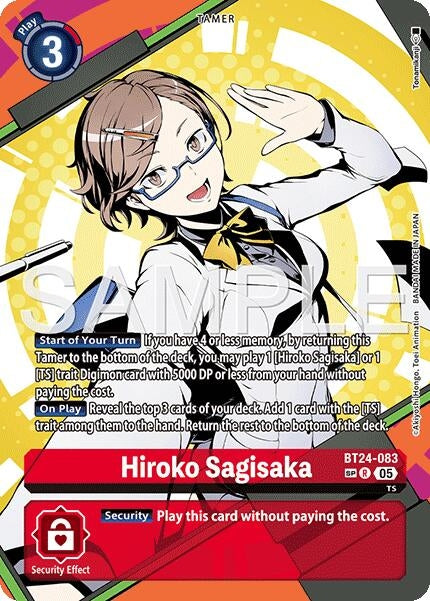Image for Hiroko Sagisaka (SP) (BT24-083 R) [Time Stranger] - Digimon Card Game