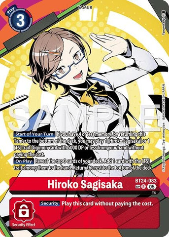 Image for Hiroko Sagisaka (SP) (BT24-083 R) [Time Stranger] - Digimon Card Game