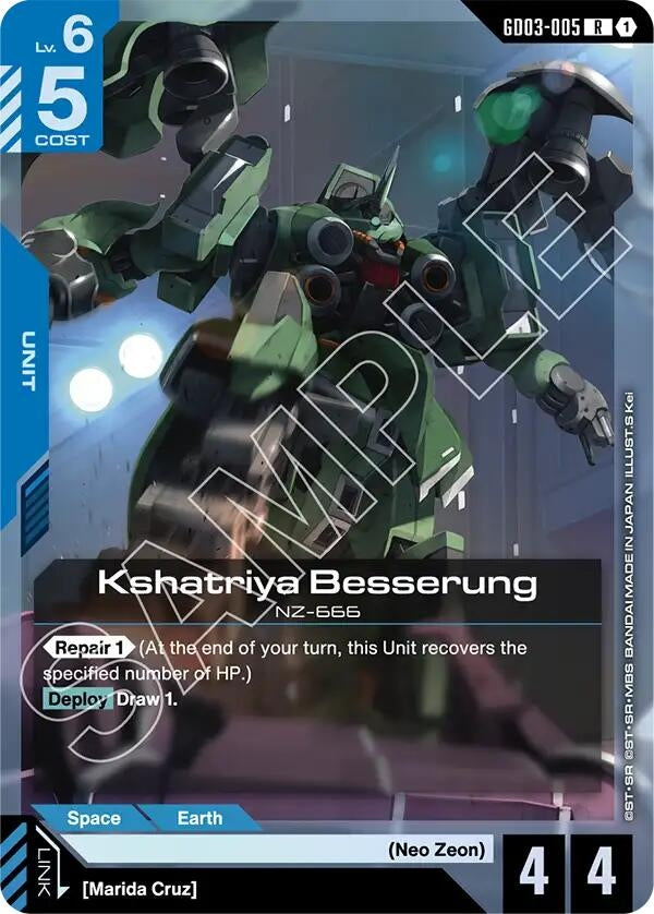 Image for Kshatriya Besserung (GD03-005) [Steel Requiem] - Gundam Card Game